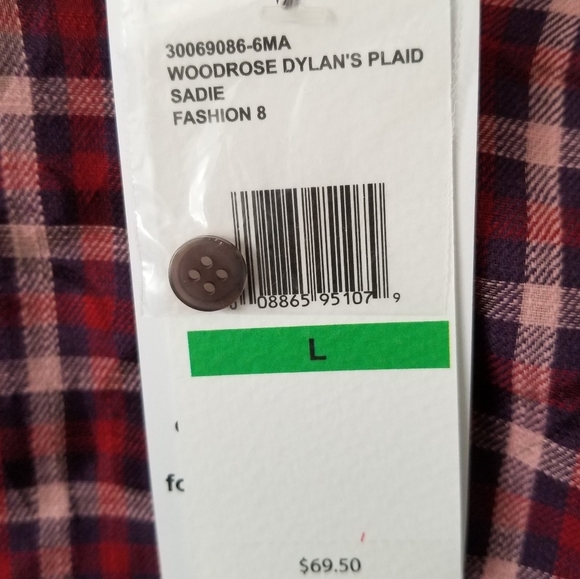 Jessica Simpson Sadie Ruffle Button Down Shirt - Picture 7 of 9